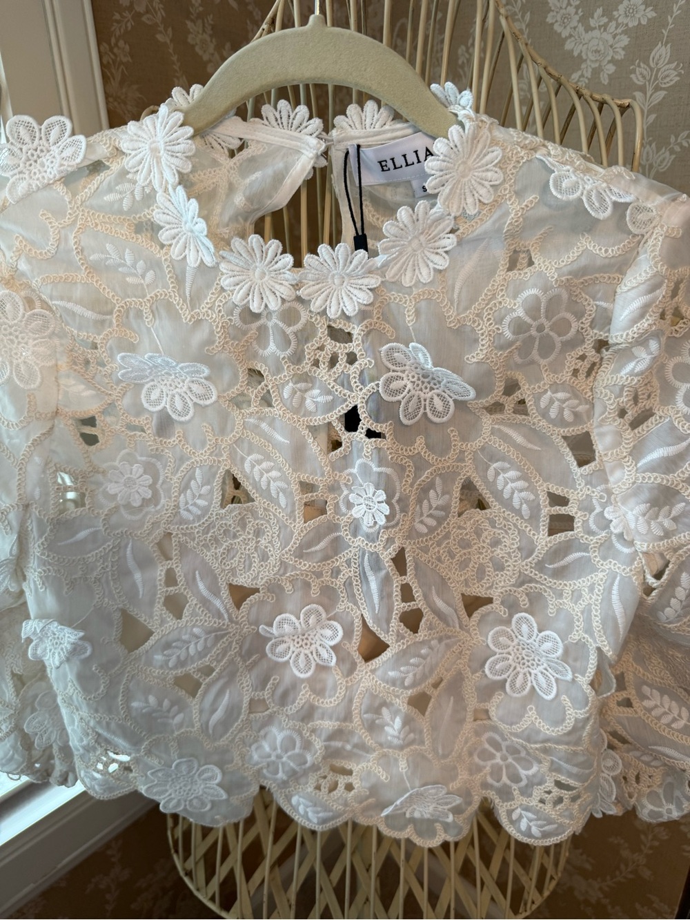 Elliatt Sienna Lace Top in Cream lace - Picture 5 of 12